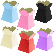 Floralcraft Super 6 Assorted Hand-Tied Vase Florist Bouquet Box, Presentation/Transporter Box/Flower Plant Aqua Boxes, (Pack of 30)
