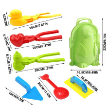 Kit da 7 pezzi per palle di neve, Dimensioni: come mostrato, Colore: casuale