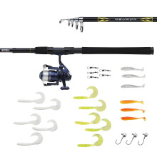 Mitchell Neuron SW Spin Combo, Fishing Rod and Reel Spinning Combo Lure Fishing, Sea - Inshore/Nearshore Fishing, Sea Bass, Cod and Flatfish, Includes