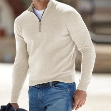 (M)Men Sweaters Half Zipper High Quality Knitted Sweaters Winter Hot