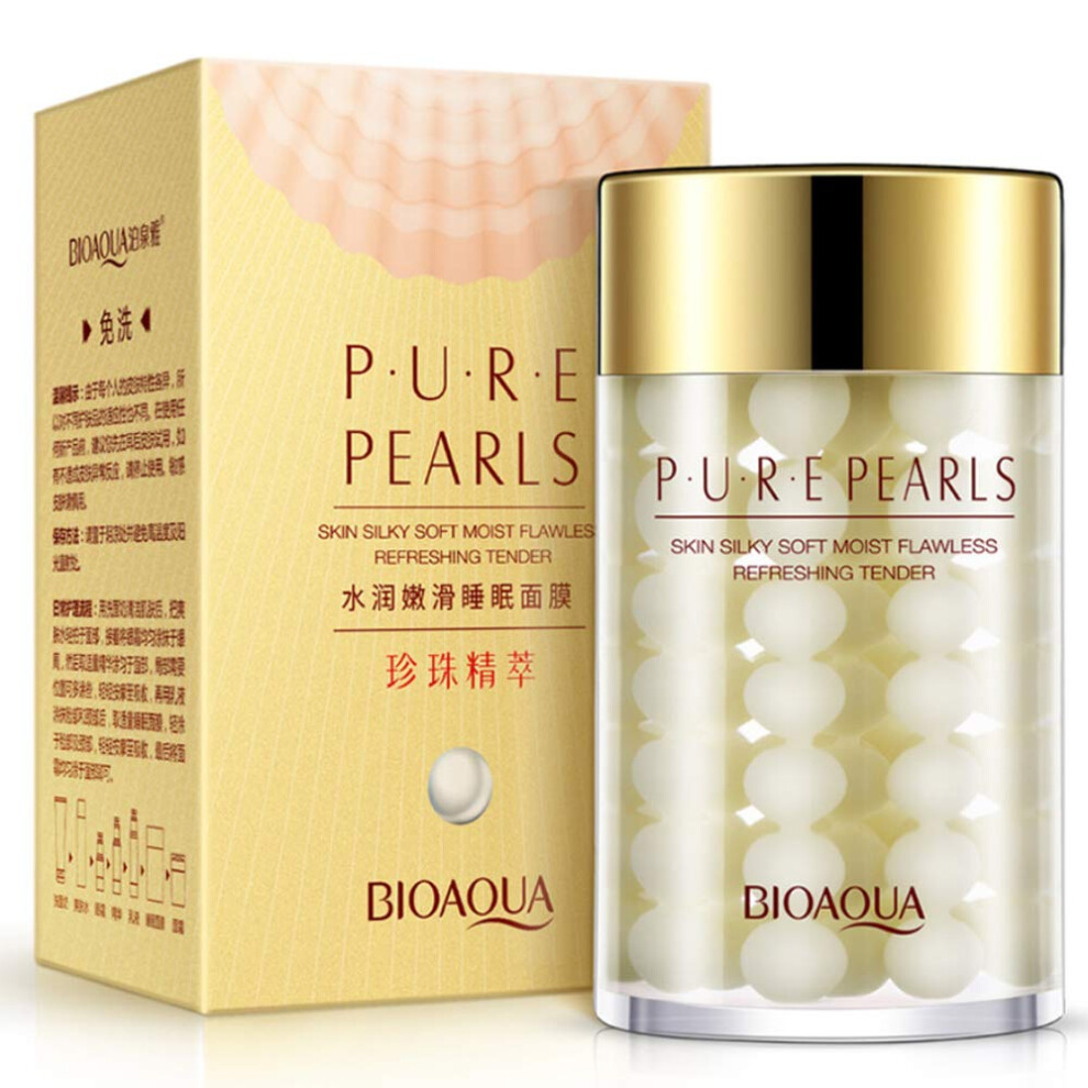 Pure Silk Pearl Essence Face Cream 120g with Hyaluronic Acid for Moisturizing and Rejuvenation, Hydro-Lipid Balance