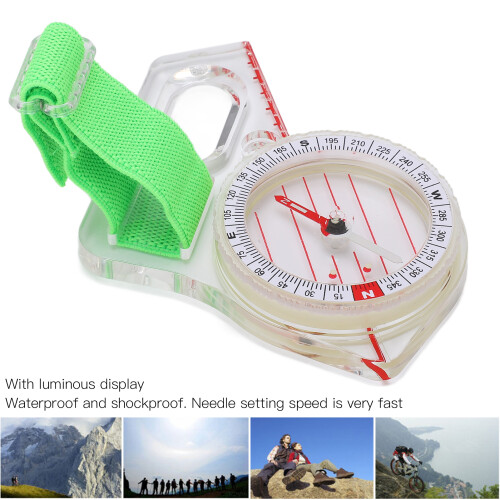 Thumb Orienteering Compass - Fast Needle, Acrylic, 43g 2