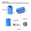 RISK Bicycle Front Fork Headset Star Nut Installation Tool - Blue, Aluminum Alloy 12
