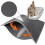 (M 40*50) Cat Litter Box Mat Double Layer Honeycomb Design Trapping Pad Easy Clean Washable Foldable Scatter Control Tw 2