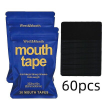 (60pcs) Strip Mouth Tape Advanced Gentle For Better Nose Improved Breathing Tw