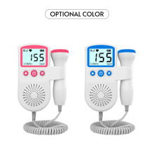 Fötaler Doppler Baby Doppler Herzschlagmonitor für Schwangerschaft 50-230 BPM Messbereich 3MHz Fötaler Herzfrequenzdetektor mit LCD-Display