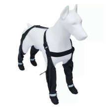 (m) Dog Suspender Booties,Dog Paw Boot Leggings Anti-Slip,Pooch Dog Shoes Waterproof Tw