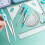 Math Geometry Kit Set - 7 Pieces Protractor Set for Students, Includes Ruler, Compass, Eraser, Lead Refills, Big Blue Color 4