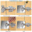10pcs Cabinet Hinge Repair Plate Kit with Holes Flat Fixing Brackets Tw 5