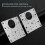 10pcs Cabinet Hinge Repair Plate Kit with Holes Flat Fixing Brackets Tw 2