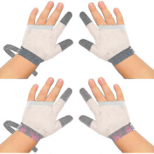 (M, red-blue) 2pairs Stop Thumb Sucking Finger Guard Pink Breathable Baby Finger Sucking Stop For Baby Tw