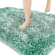 (Light Gray, 40x60cm) Premium Bathroom Rug Non Slip Fluffy Bath Mat, Incredibly Soft Comfortable,extra Thick Tw