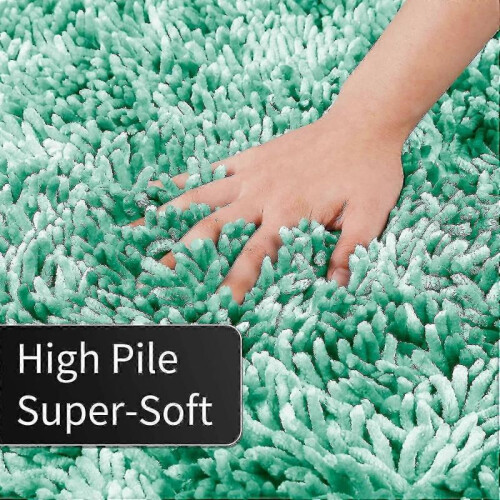 (Light Gray,40x60cm)Premium Bathroom Rug Non Slip Fluffy Bath Mat, Incredibly Soft Comfortable,extra Thick Tw 1