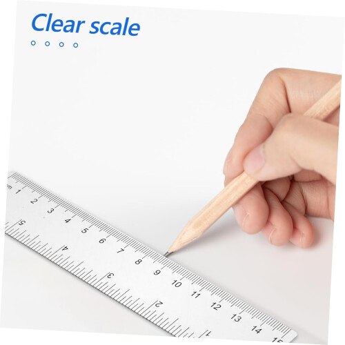 Set Rulers Bulk for Classroom - Triangle and Square Ruler Set for Student Drawing, 12 Inch Plastic Tools 2