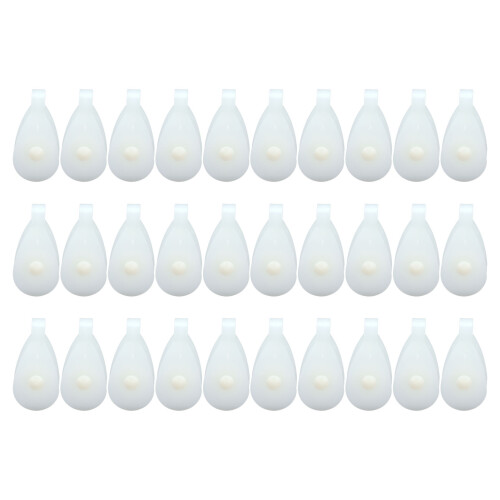 25 pezzi di pulegge in plastica per allevamento 5x2,5x2,2 cm 1