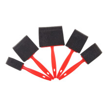Sponge Painting Brushes Set of 180 Pcs with Wood Handles for Kids Multi-Color Craft Projects and Art Activities