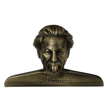 Notebook Paper Binder Clips - Vintage Bronze Einstein Shaped Book Clips for Travelers Notebook, Planner Decoration, School Supplies