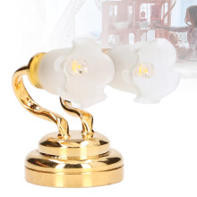 Lampe murale pour maison de poupée à l'échelle 1:12, LED, en métal, 3 V, 120 mAh