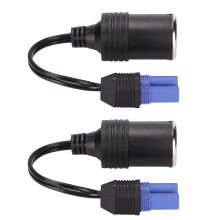 Prise EC5 12V pour voiture 2 pièces, 19 cm, 5 mm, Noire