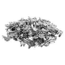 Insignia de botón en blanco 100 piezas color metalizado talla única