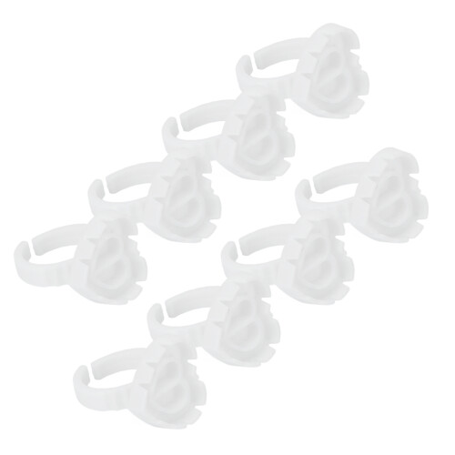 100PCS Eyelash Extension Glue Rings Disposable 1