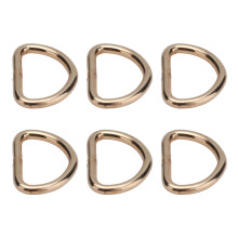 100Pcs Iron D Rings 10x6mm Bag & Clothing Accessories Gold