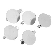 100Pcs Metal Brooch Clasps for DIY Craft 15mm Durable Durable Simple Design