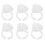 100PCS Eyelash Extension Glue Rings Disposable 6