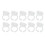 100PCS Eyelash Extension Glue Rings Disposable 9