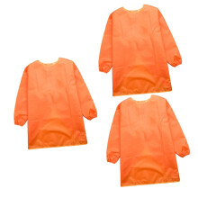 3pcs Waterproof Kid-Friendly Painting Apron Art Smock Long Sleeve Reusable Easy Clean for Dot Paints and Crafts