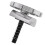 Abrazadera en C de aluminio 60x54mm, plateada 40g 11