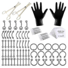 Piercing Kit Professional Body Piercing Kit Steel Piercing Needles Piercing - Wtake Tw