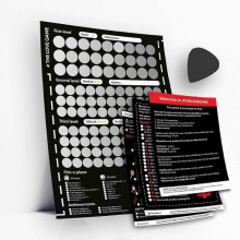 Girlfriend Gift Romantic Couples Gift Scratch off poster 169 Love Tasks - Positions & Conversations & Date Night IdeasC5-YT Tw