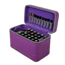 (purple) Essential Oil Storage Case Traveling Carrying Oil Holder TW