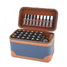 (blue) Essential Oil Storage Case Traveling Carrying Oil Holder TW