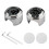 (white dial temp, Silver) Universal Motorcycle Handlebar Clock Bicycle Thermometer Waterproof Replacement for Motorcycles Bicy Tw 1