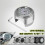 (white dial clock, Black) Universal Motorcycle Handlebar Clock Bicycle Thermometer Waterproof Replacement for Motorcycles Bicy Tw 4