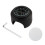 (white dial clock, Black) Universal Motorcycle Handlebar Clock Bicycle Thermometer Waterproof Replacement for Motorcycles Bicy Tw 1
