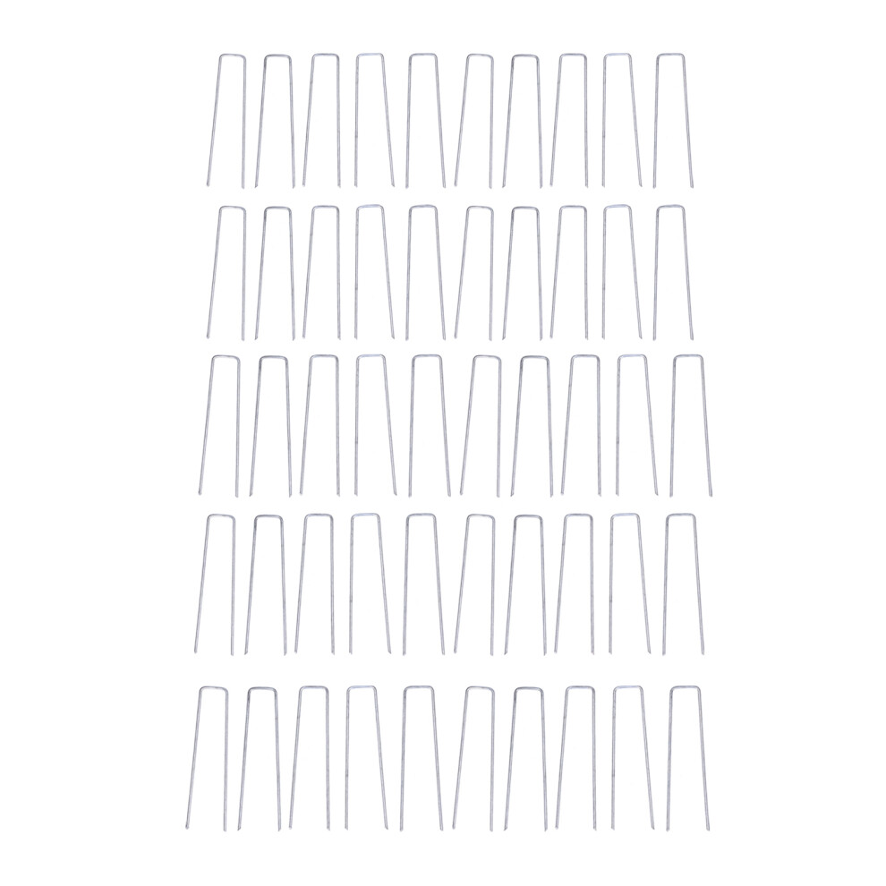 50Pcs Landscape Pins U Shaped Turf Pin Ground 9469363750013