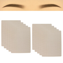 10 piezas de piel para tatuaje de cejas 7.48x5.71in sin pigmento