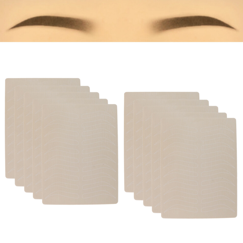 10pcs Microblading Practice Skin 2.56in for Beginners Pigment-Free