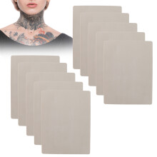 Peau de pratique pour tatouage 10 pièces, 19  14,5 cm, caoutchouc coloré
