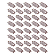40pcs Hair Wig Clips Stainless Steel 9 Teeth