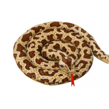 (Brown) 2m Simulated Snake Plush Toy Soft And Comfortable Fabic Suitable For Haunted House Decoration Tw