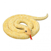 (Light Yellow) 2m Simulated Snake Plush Toy Soft And Comfortable Fabic Suitable For Haunted House Decoration Tw