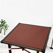 Mahjong Mat Anti-Slip Table Cover 90x90cm Brown Cushion for Tile Games Universal Table Protector Pad