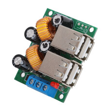 4 USB-Anschluss Power Converter Bord Buck Stromversorgung Umwandlungsmodul DC 12V 24V 40V zu 5V 5A