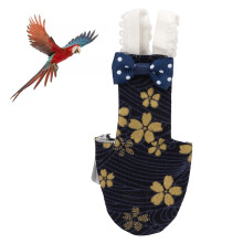 Vogelwindel Verstellbar Goldenes Blumenmuster Vogelpads für Papageien, Wellensittiche, Nymphensittiche, Finken (10x20cm, 4x8 Zoll, Goldenes