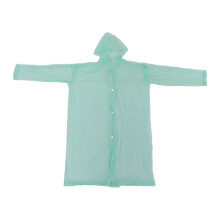 Tragbare Regenjacke Universal Wasserdichte Regenkleidung mit Kapuze und Ärmeln Wiederverwendbare Regenbekleidung für Unisex Erwachsene Grün