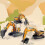 (excavator) Engineering Excavator Children's Toy Trolley Grab Tw 4